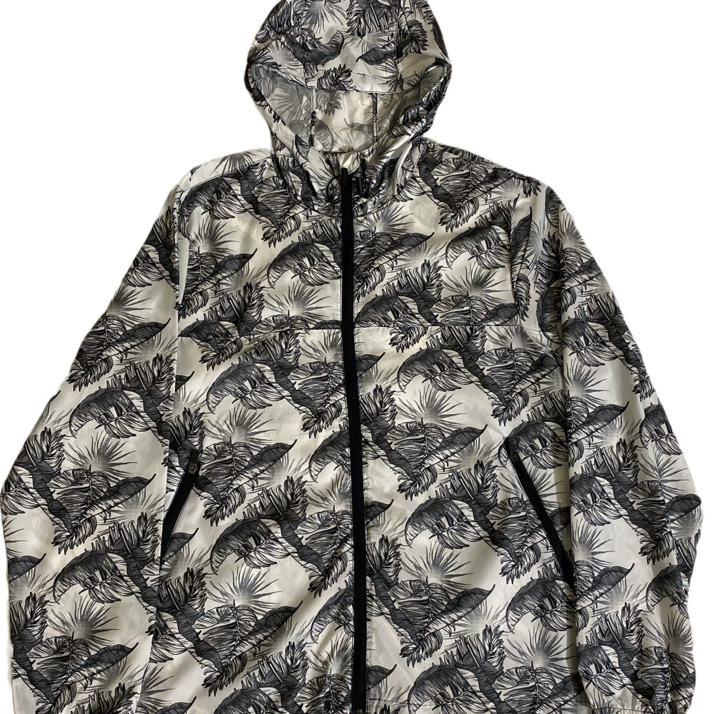 Distortion Full Zip Rain Jacket with Zippered Pockets